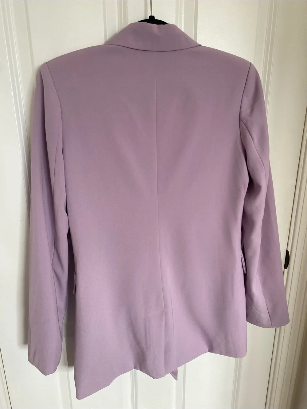 Avec Les Filles Oversized Lavender Double-Breasted Blazer Size S - Picture 6 of 6